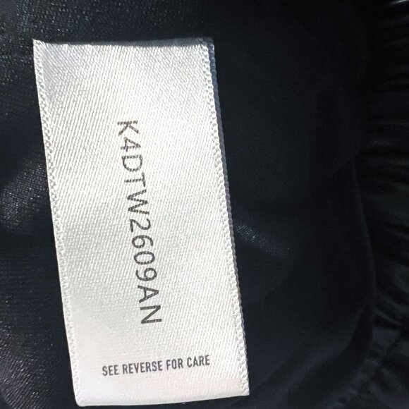 Anthropologie Bishop + Young Simone Vegan Faux-Leather Banded V-Neck Top - Picture 15 of 15